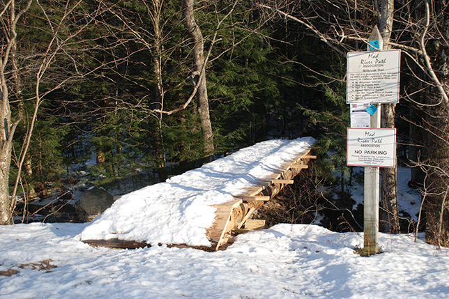 Mad River Path multi-use trail corridor in Waitsfield Vermont